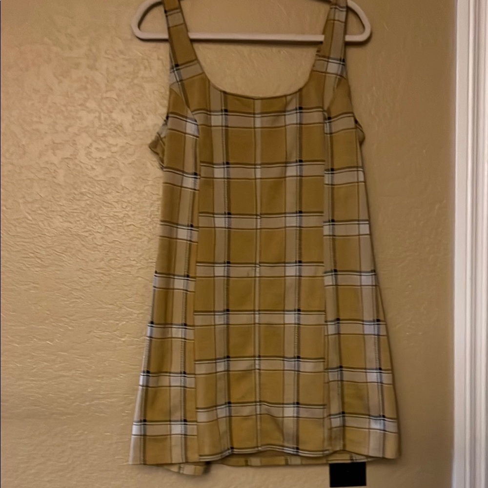 SO Plaid Yellow Dress